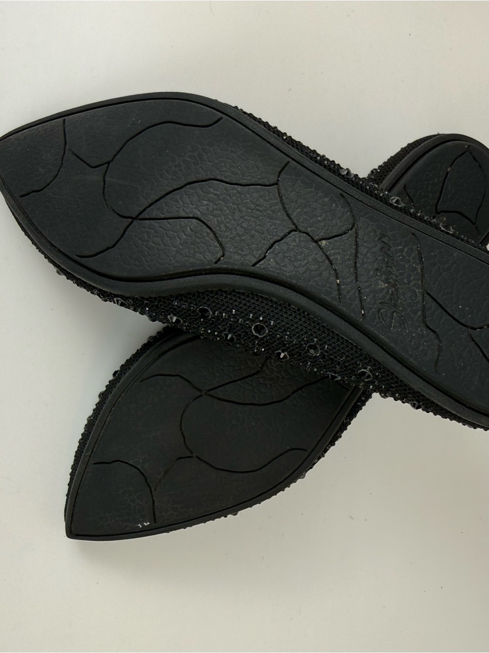 Skechers Gleam ‘N Glow Cleo 2.0 Womens Stretch Ballerina Slip On Shoes  Size 7 - Picture 10 of 10